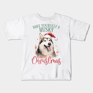 Christmas Husky Pun Kids T-Shirt